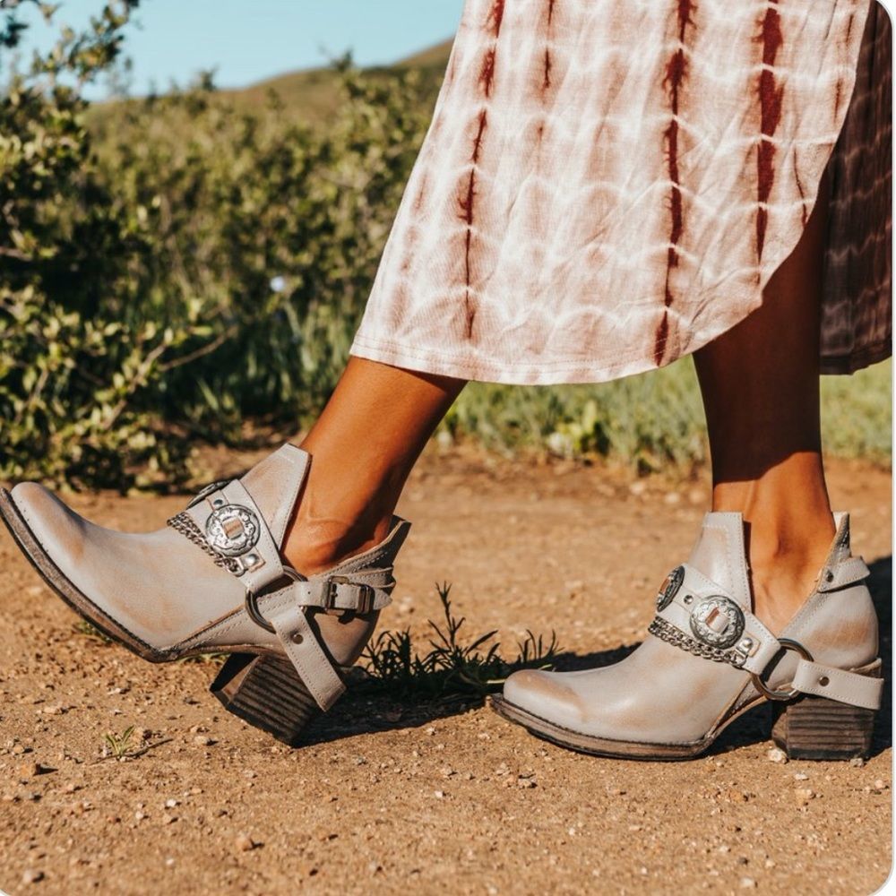 Freebird by Steven Gray Western Cutout Ankle Booties